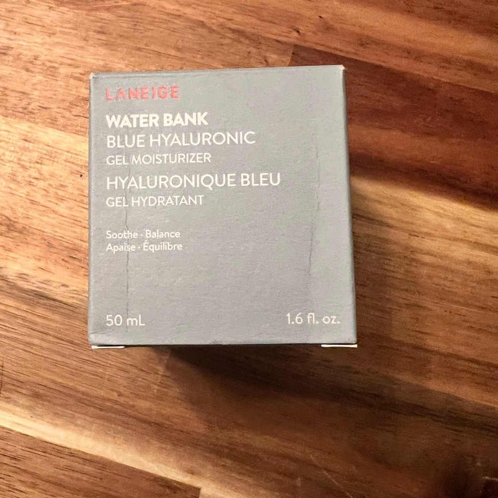 New Laneige Water Bank Blue Hyaluronic Gel Moisturizer
